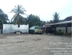 Diduga gudang penimbunan minyak CPO ilegal yang berada di desa lorok